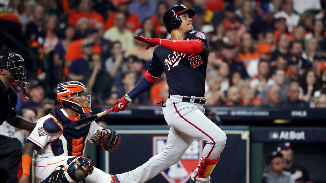 Juan Soto Solo Home Run vs Astros  Nationals vs Astros World Series Game 1  