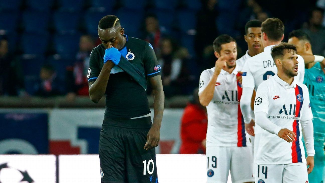 Club Brugge Striker Mbaye Diagne Fined Dropped For Penalty Miss Vs Psg