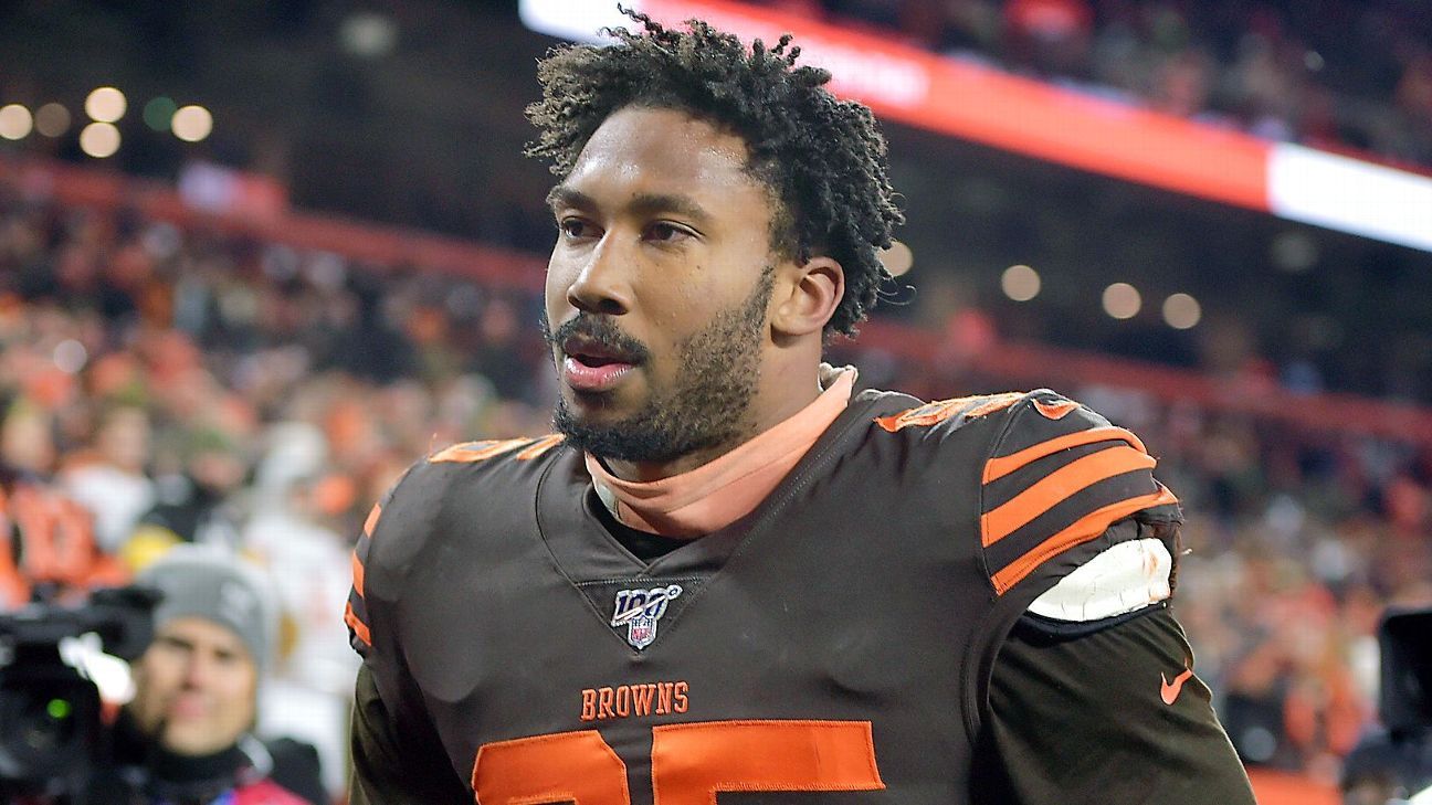 Browns' Garrett benched for start vs Saints for discipline