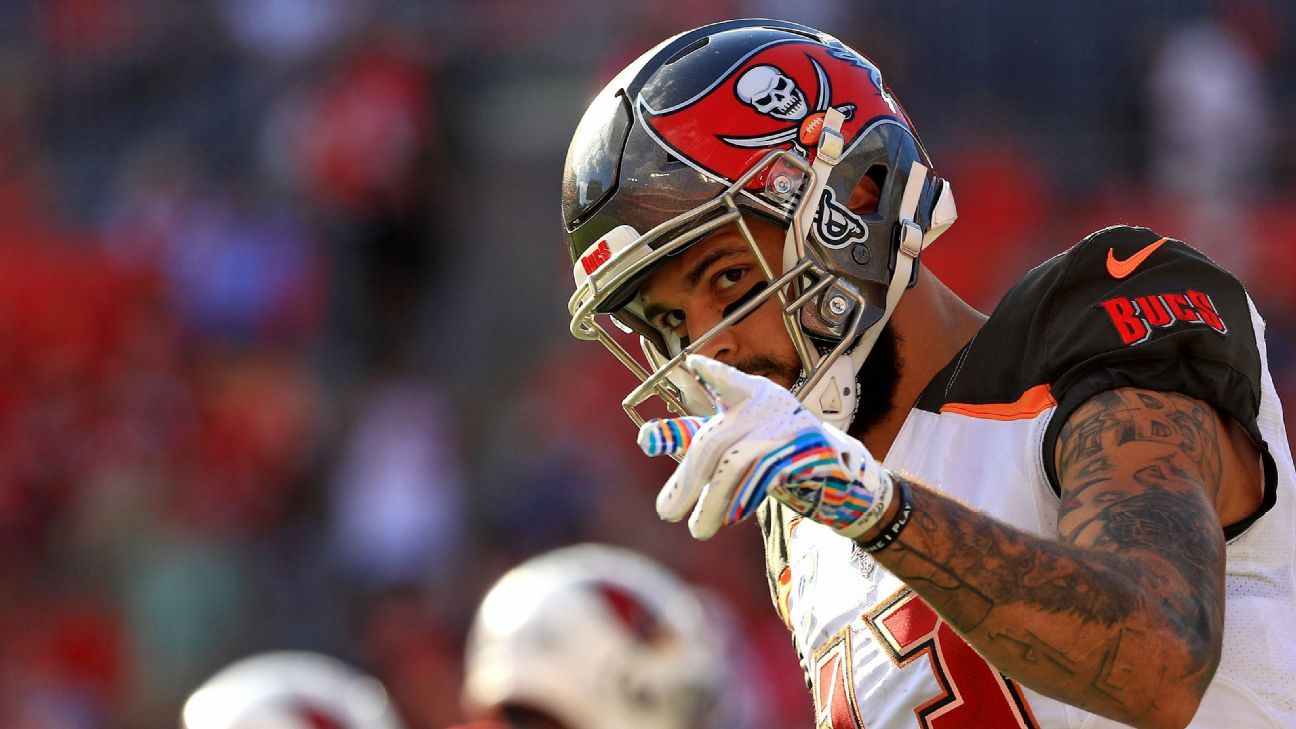 Buccaneers WR Mike Evans avoids structural damage to knee, could play vs  Washington