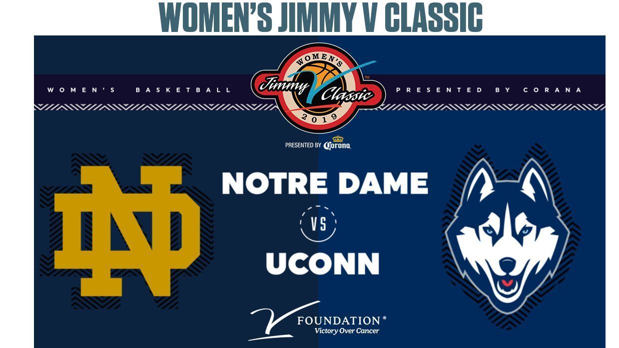 UConn Huskies, Notre Dame Fighting Irish Women's Jimmy V Classic ESPN