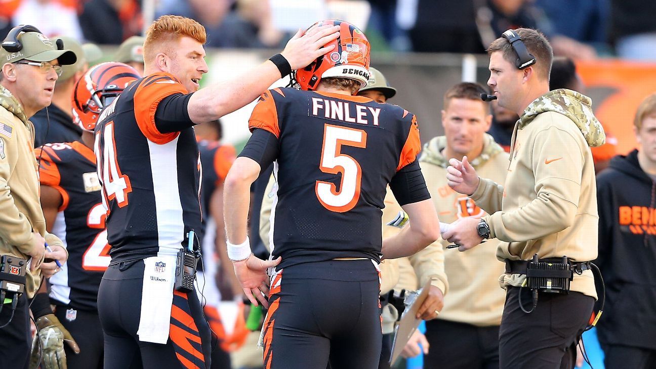 Cincinnati Bengals: Rookie QB Ryan Finley struggling early