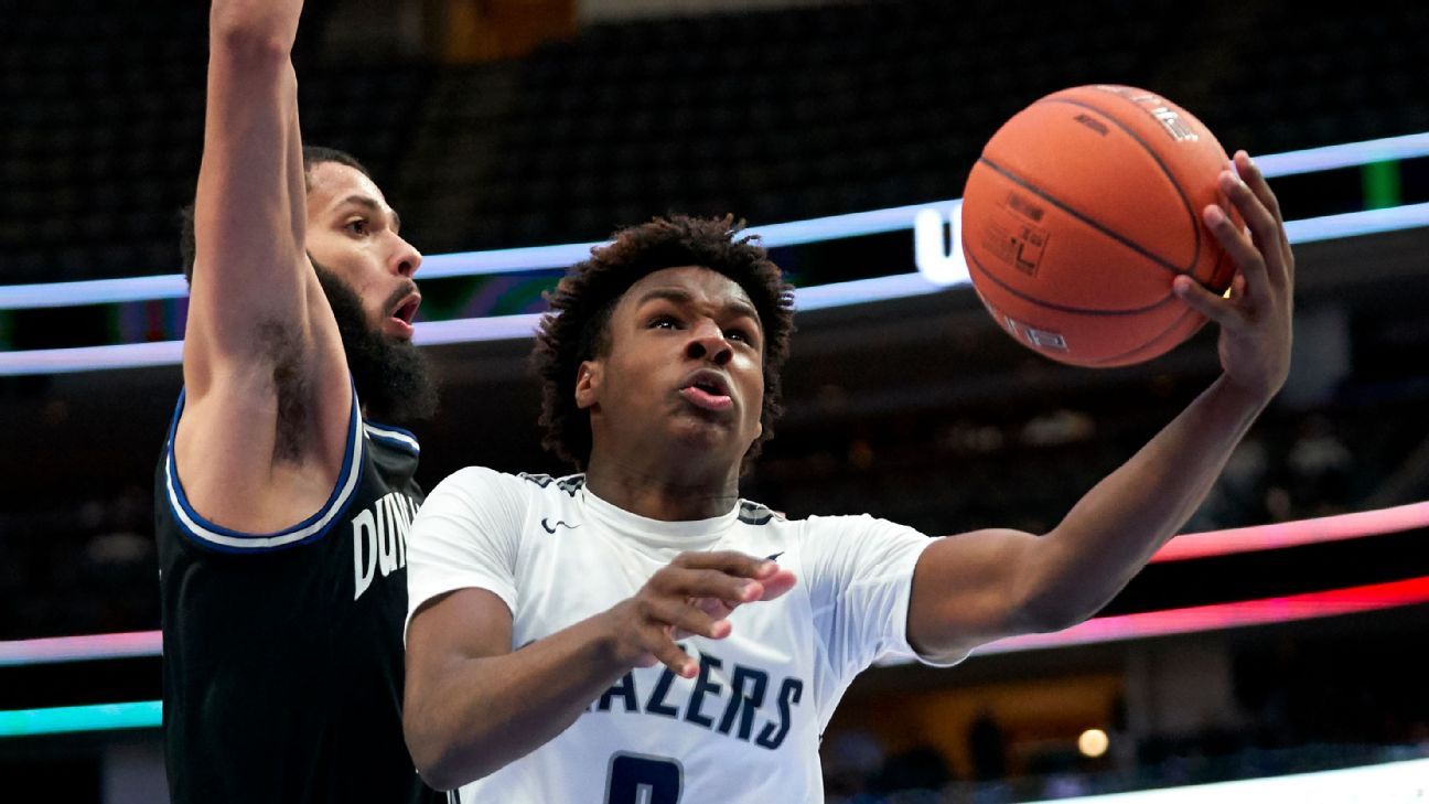 bronny james offers espn