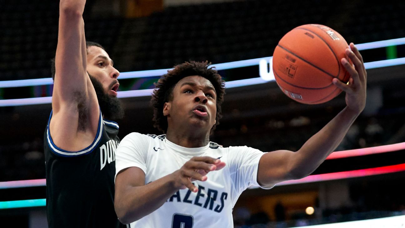 Bronny James and Zaire Wade Will Be on ESPN 15 Times This Season