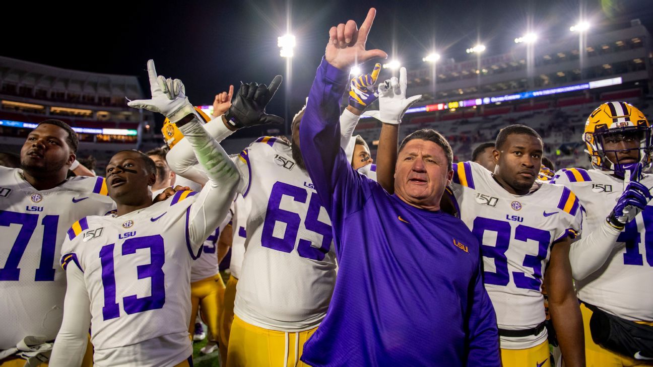 Ed Orgeron says he will not coach LSU in bowl game