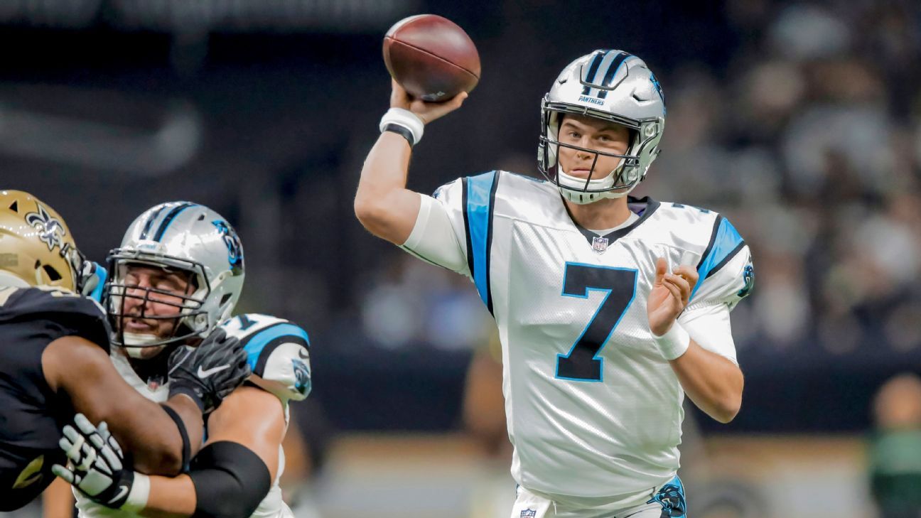 Watch: Panthers' Kyle Allen goes deep with 53-yard TD pass 