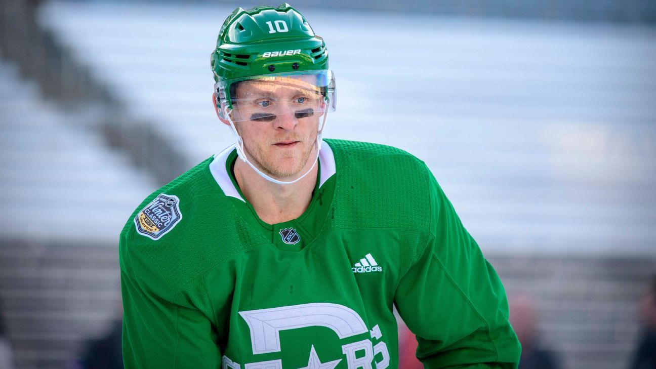 Close up of Corey Perry's nose after the non-called high stick