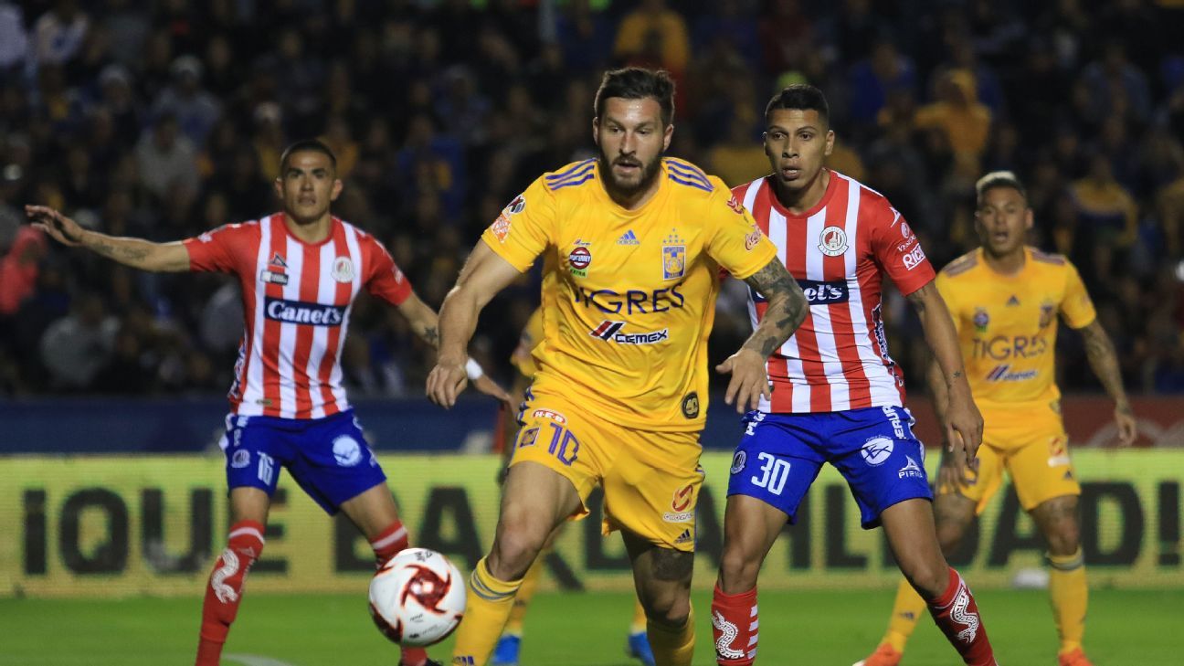 Tigres UANL vs. Atlético San Luis - Reporte del Partido - 11 enero ...