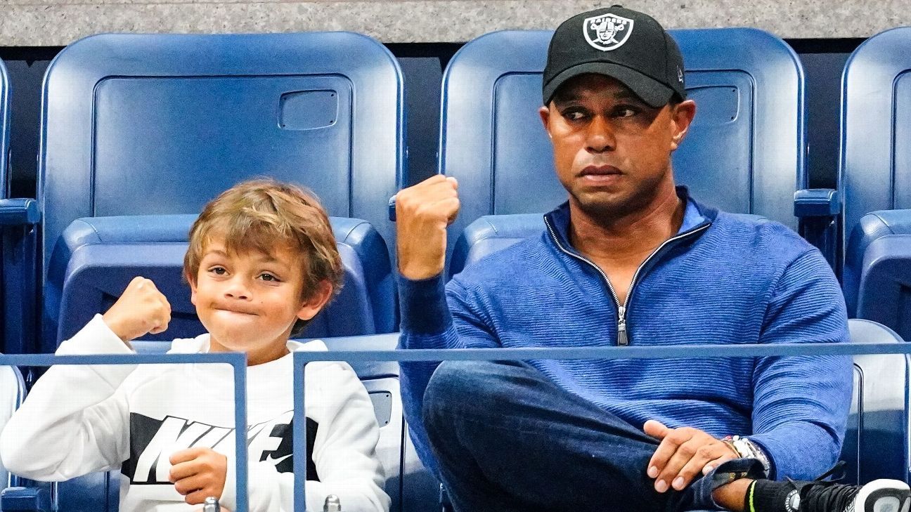 Tiger Woods' son outdrives green, impresses dad with 'f—ing nasty