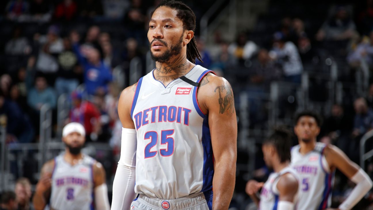 Pistons' Derrick Rose fined $25K for tossing a pen into stands