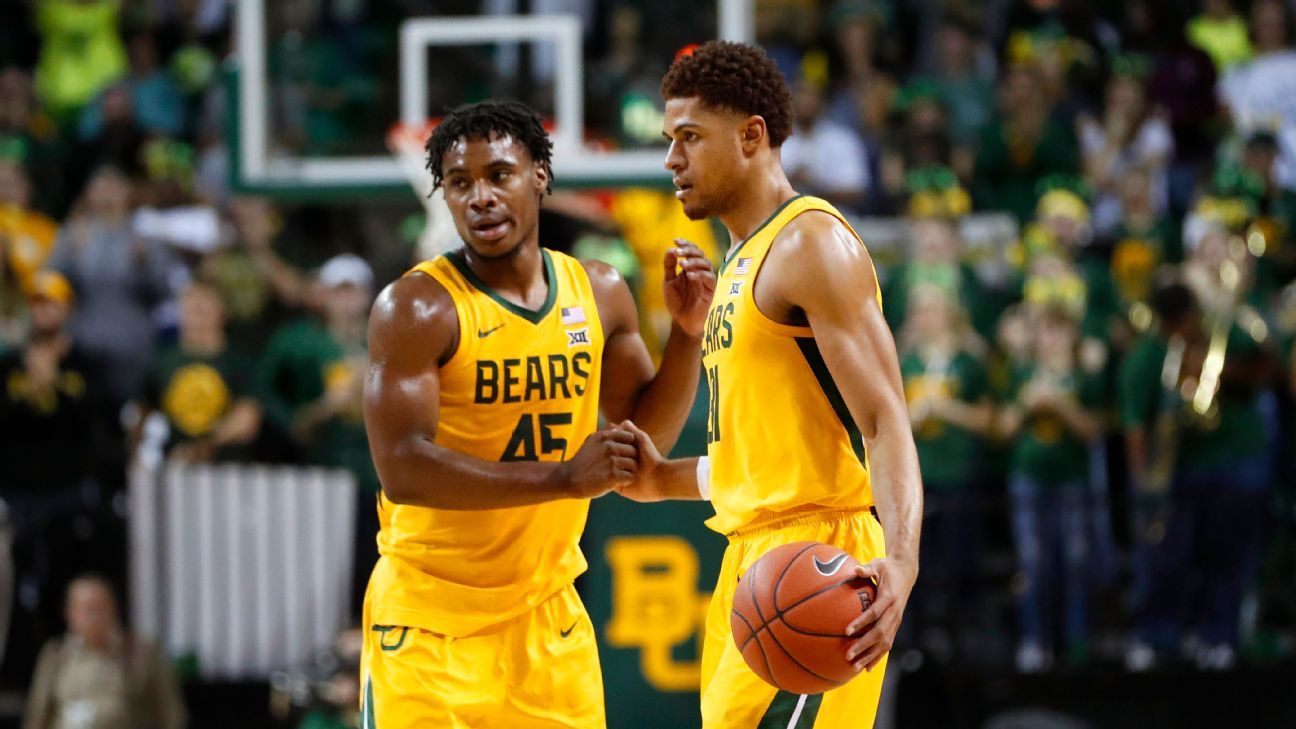 Baylor tops early rankings for NCAA tournament - ESPN