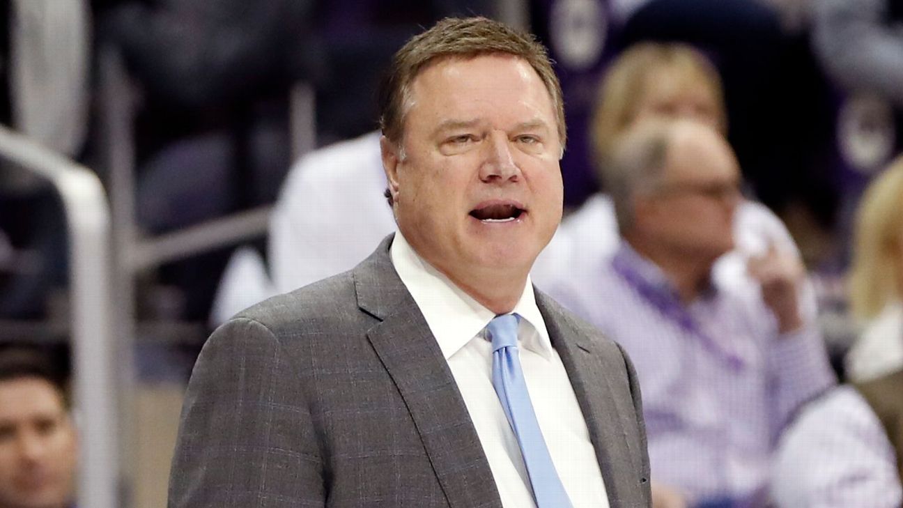 Bill Self becomes second youngest to 700 wins as Kansas rolls