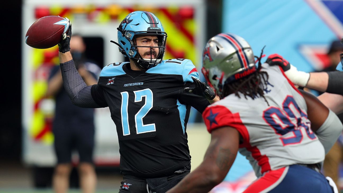 Renegades quarterback Landry Jones hurts knee on QB sneak ESPN