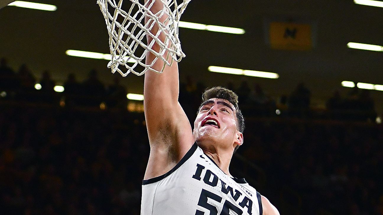 Iowa's Luka Garza declares for NBA draft, keeps eligibility ESPN