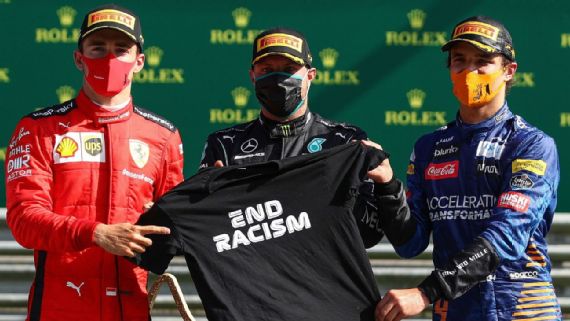 Verstappen Leclerc Raikkonen Among Six Drivers To Decline Taking A Knee At Austrian Gp