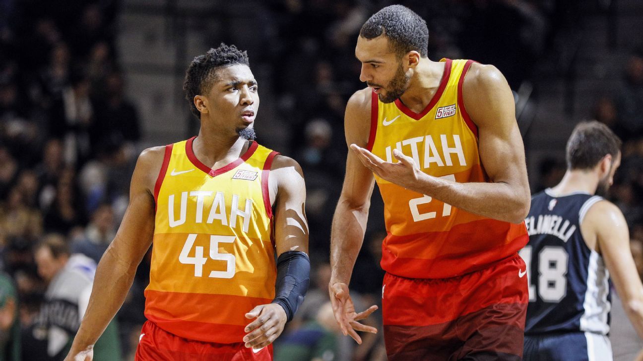 Utah Jazz stars Donovan Mitchell and Rudy Gobert and the rift