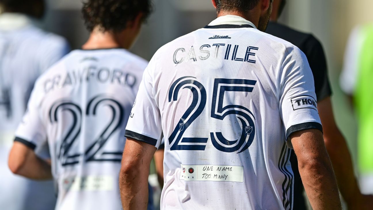 Philadelphia Union wears jerseys that displayed the names of Black