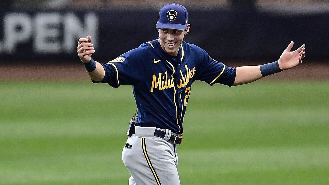 Christian Yelich 2018 Major League Baseball Workout Day