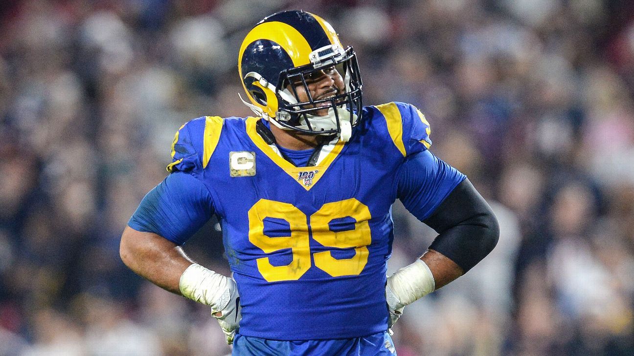 Aaron Donald says he's not playing 'bad football' despite zero sacks in  past 2 games, rips 'blatant' uncalled holds - ESPN