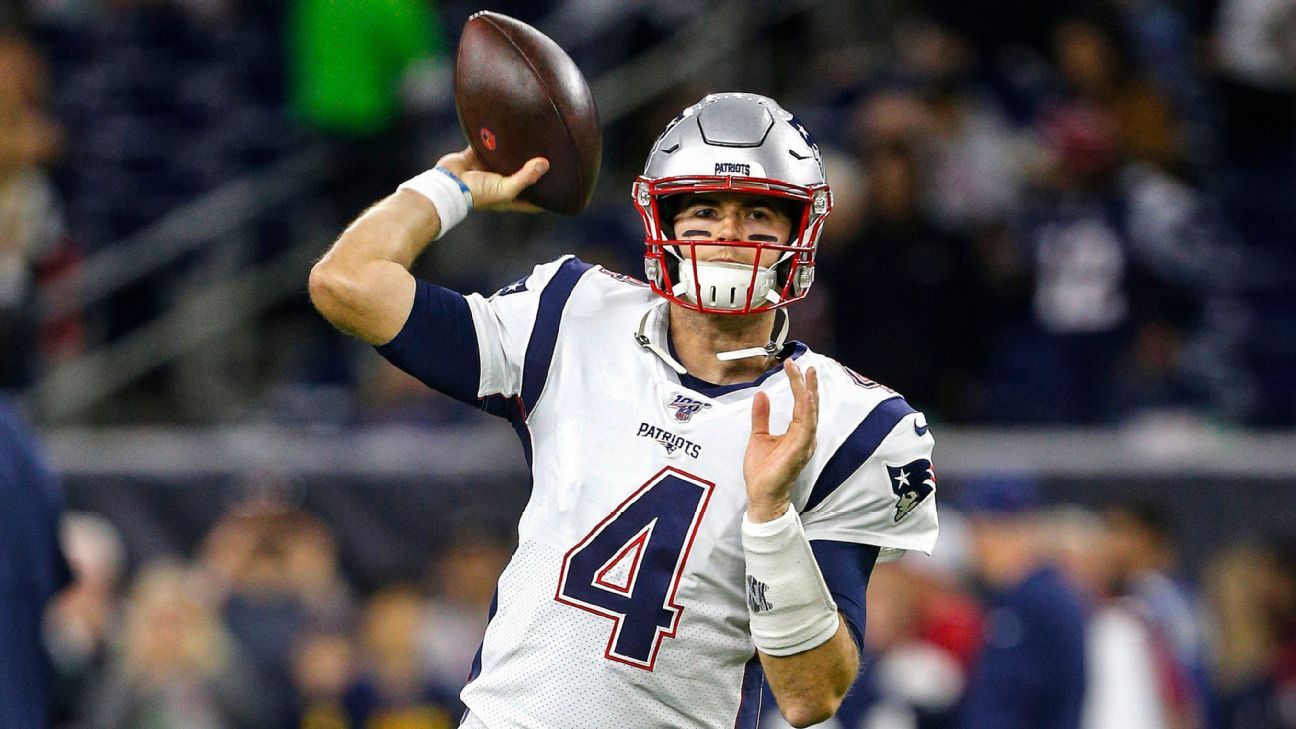 New England Patriots trading backup QB Jarrett Stidham to Las Vegas Raiders, sou..