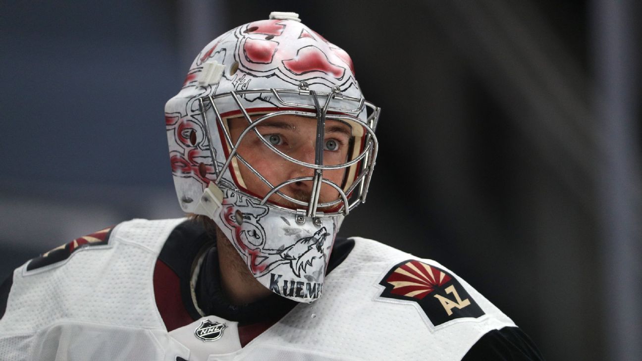 Colorado Avalanche pay steep price to acquire goalie Darcy Kuemper from  Arizona Coyotes, source says - ESPN
