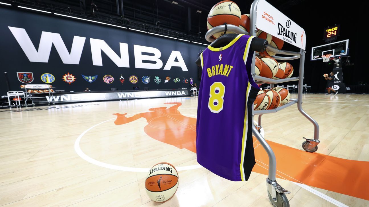 Custom WNBA jersey made in Gigi Bryant's honor