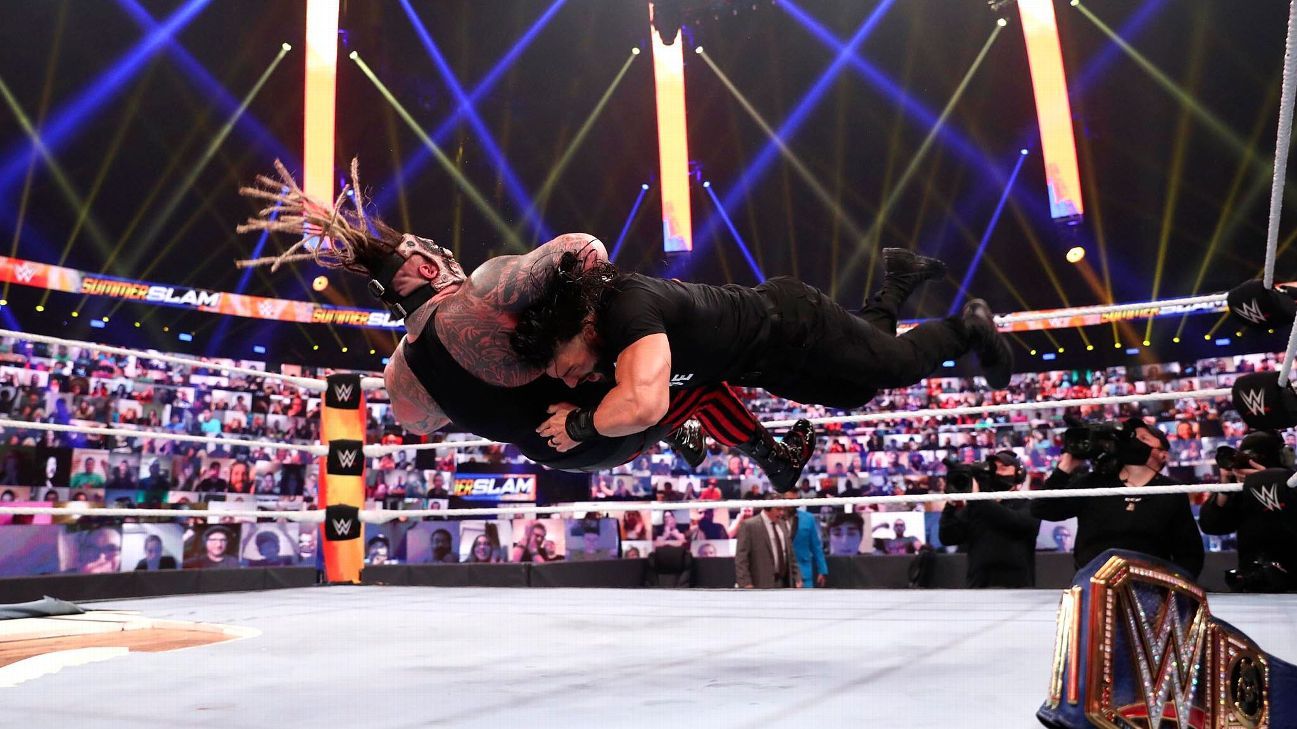 WWE SummerSlam The Fiend wins title, Roman Reigns returns