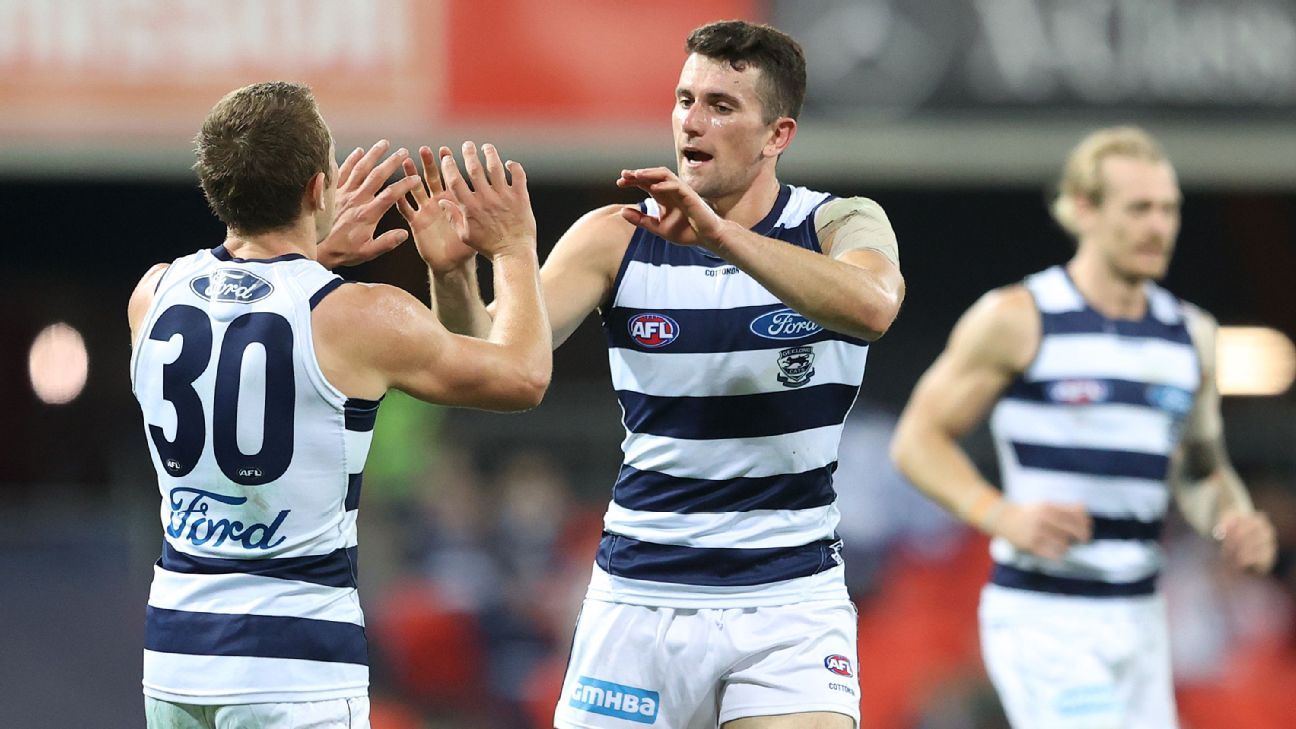 AFL 2020 Round 14 Geelong Cats go top of AFL with comeback ...