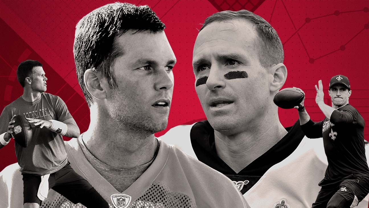 A rivalry rekindled: Bucs' Tom Brady vs. Saints' Drew Brees