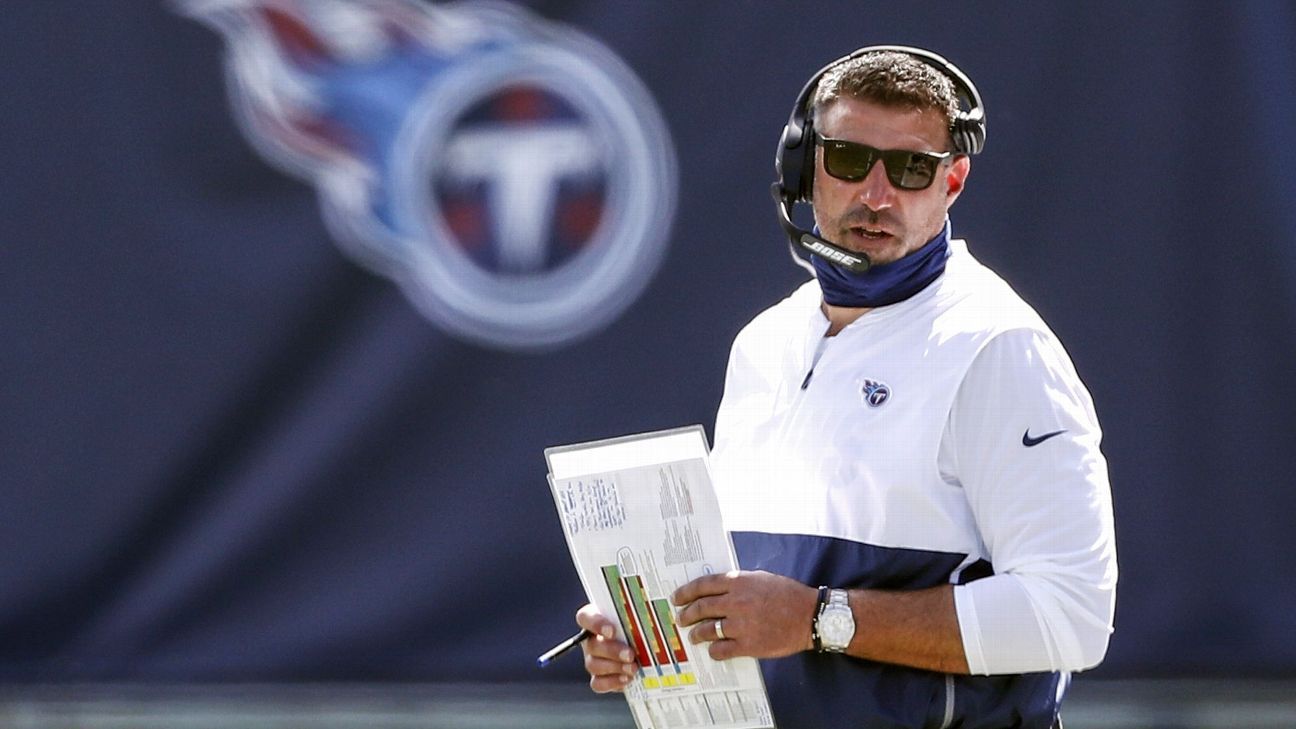 Tennessee Titans add two coaches, player to COVID list; Mike Vrabel to miss pres..