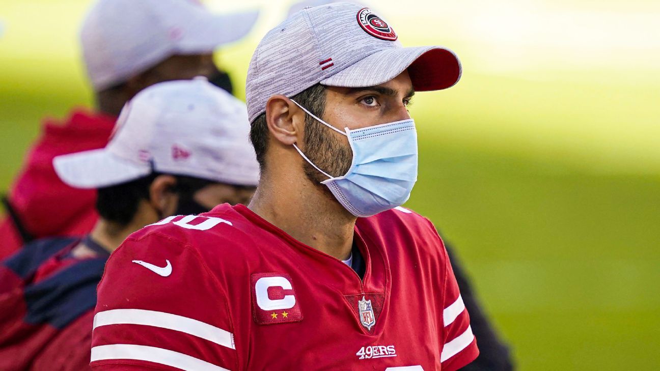 San Francisco 49ers' Jimmy Garoppolo (ankle) set to start vs. Los Angeles  Rams