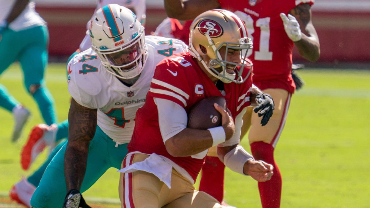 Miami Dolphins LB Elandon Roberts probably out for the season with a knee injury