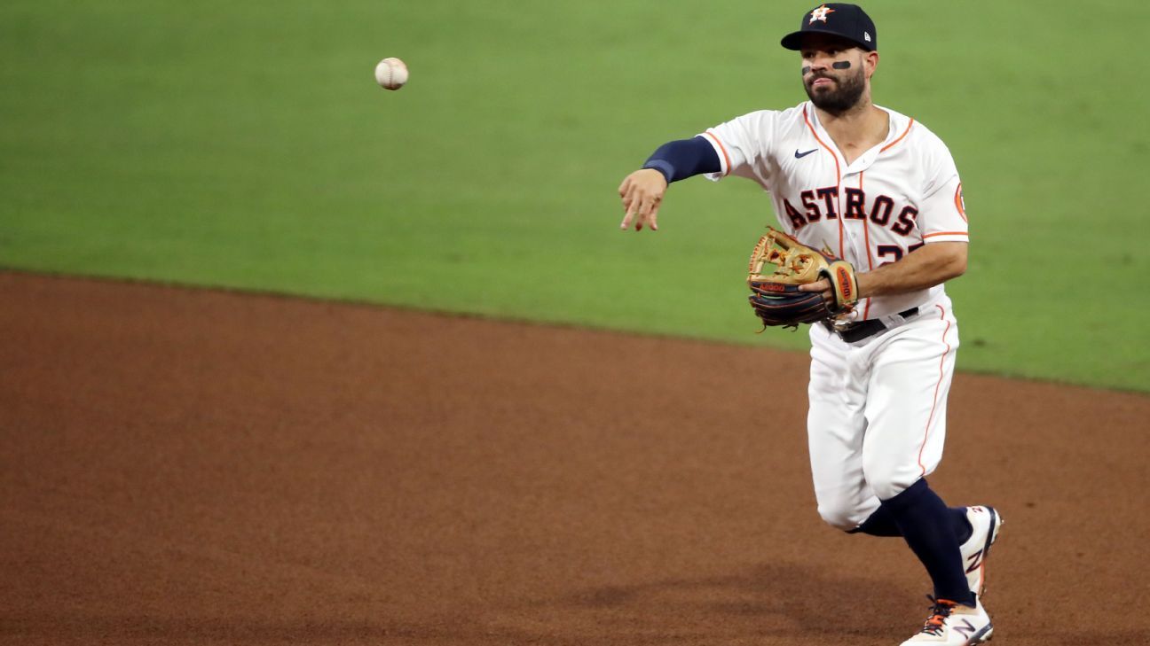 Altuve's throwing yips have Houston Astros on brink of ALCS elimination, MLB