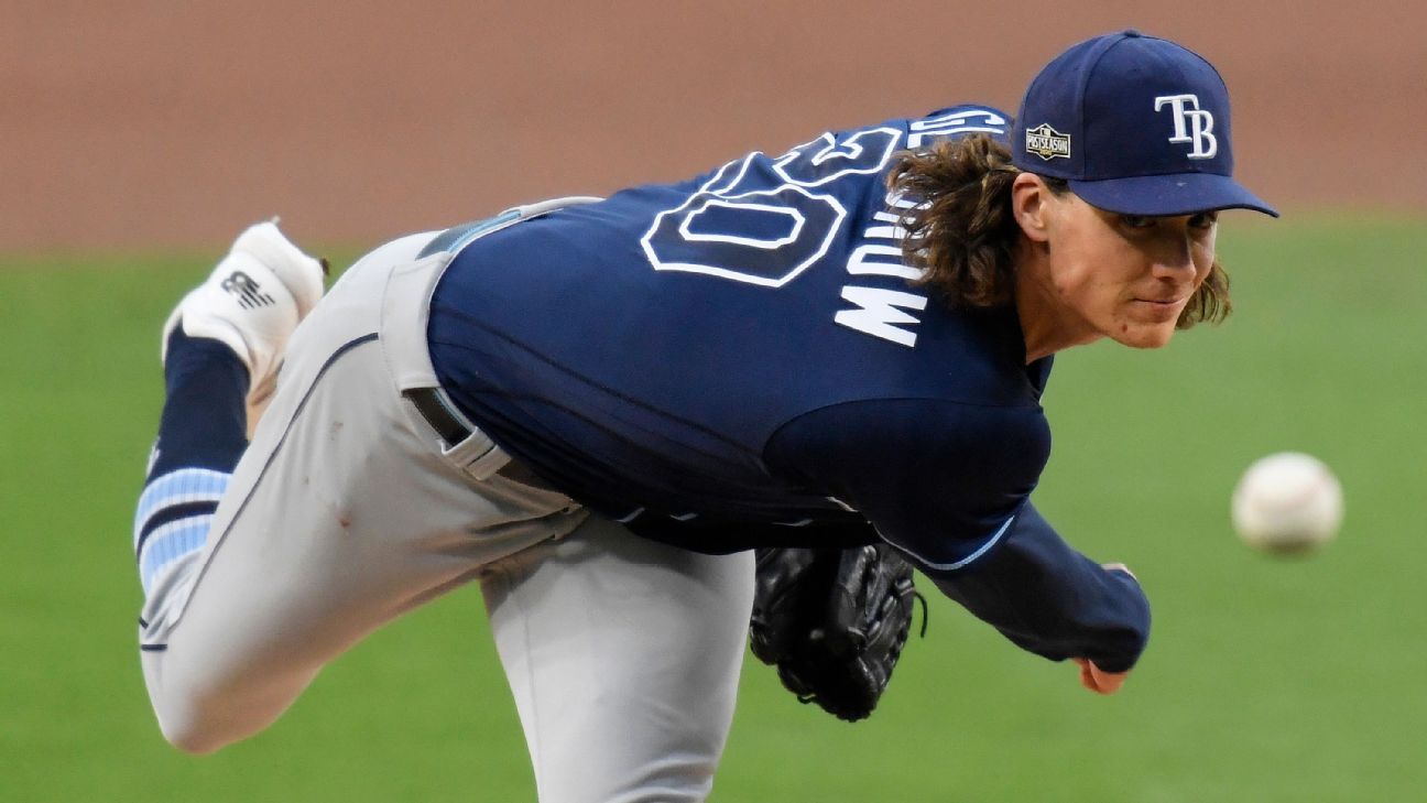 Rays tab Glasnow for Game 1 of World Series, Snell gets Game 2