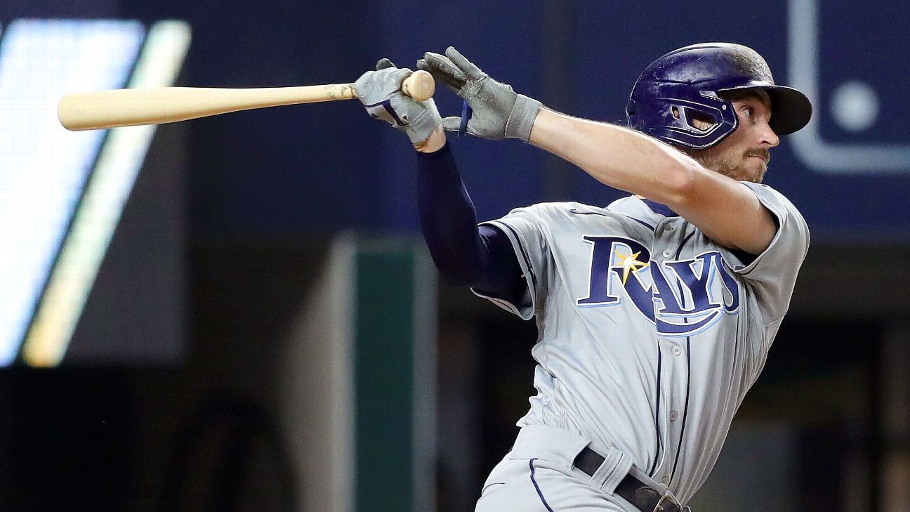 Brandon Lowe CRANKS solo shot in World Series Game 2 to put Rays up vs.  Dodgers! 