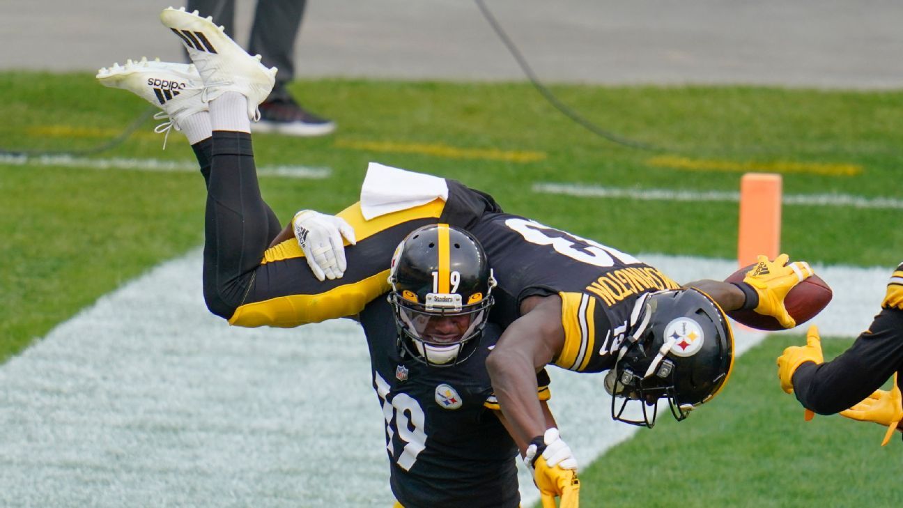 juju smith helmet to helmet against browns Pittsburgh Cleveland Browns Juju Smith Schuster JuJu Smith-Schuster  Relishes Role As Steelers' Hype Man