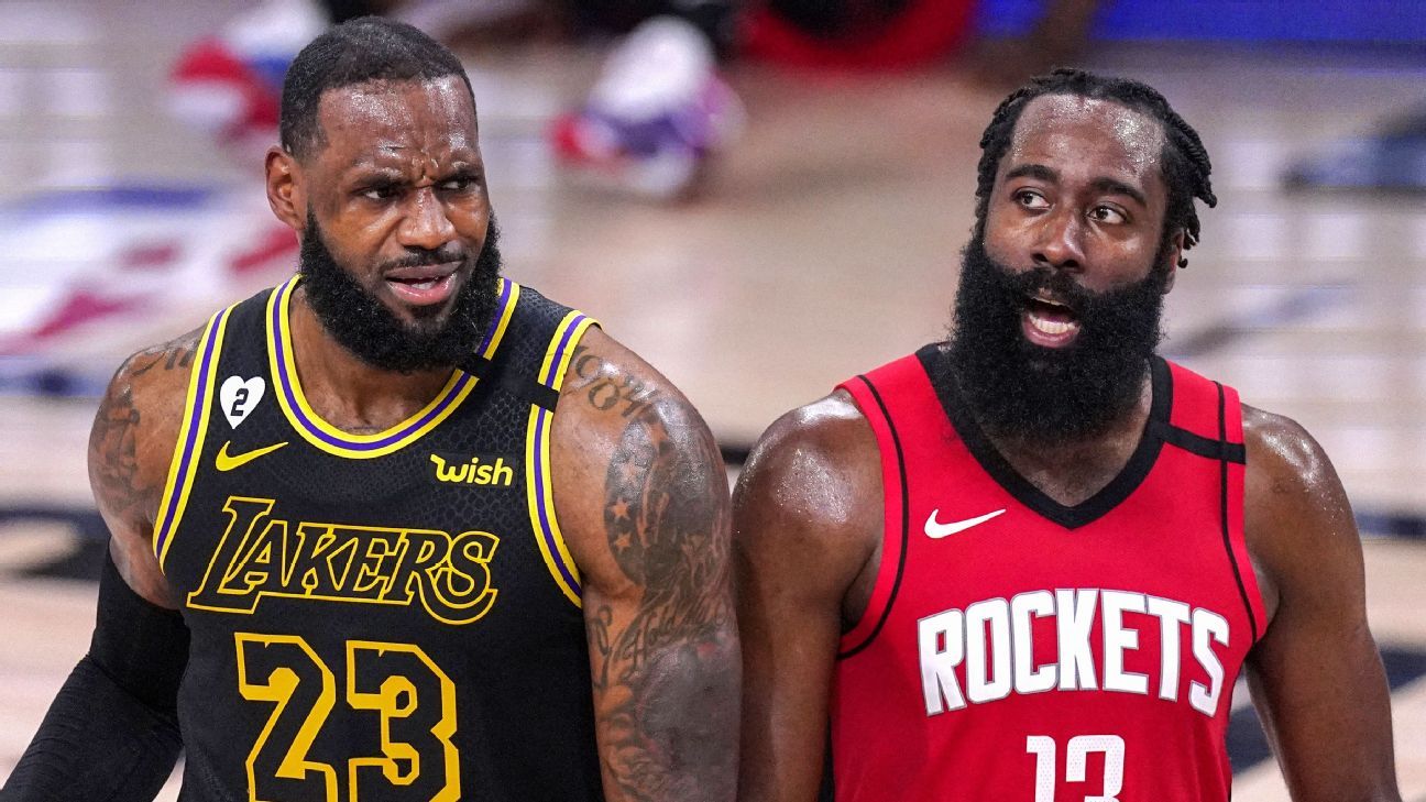 Lebron James Lacht Uber Seine Reaktion Auf Den Handel Mit James Harden Nach Welt