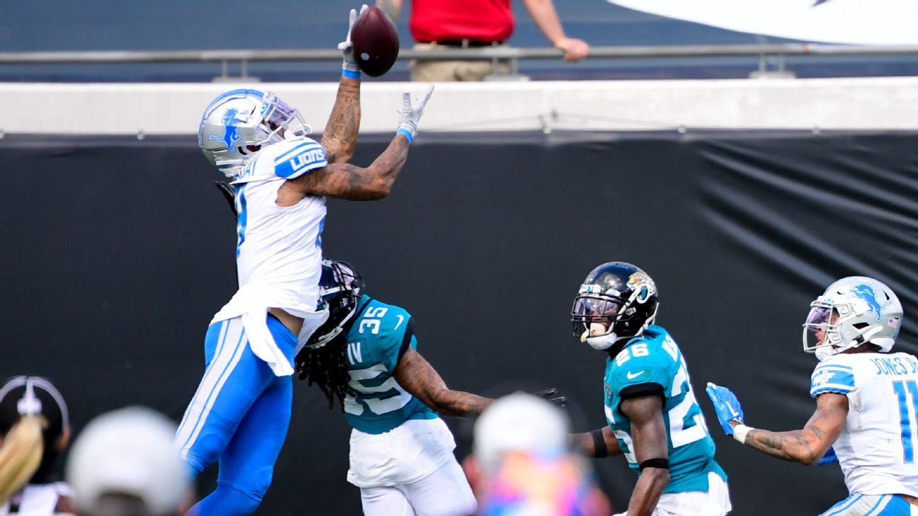 Giants land Lions free agent WR Kenny Golladay: source