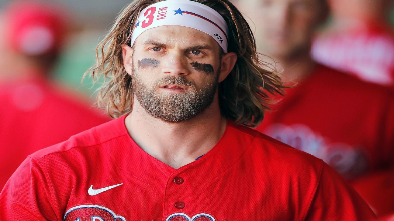 Bryce Harper's headband collection continues to grow with latest