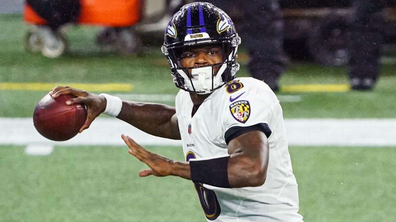 Baltimore Ravens coach John Harbaugh won't say if Lamar Jackson will play vs. Dallas Cowboys - ESPN