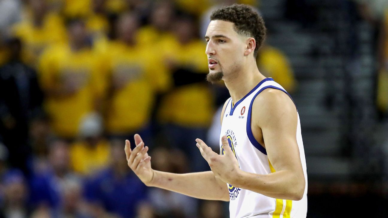 Klay Thompson, of the Golden State Warriors