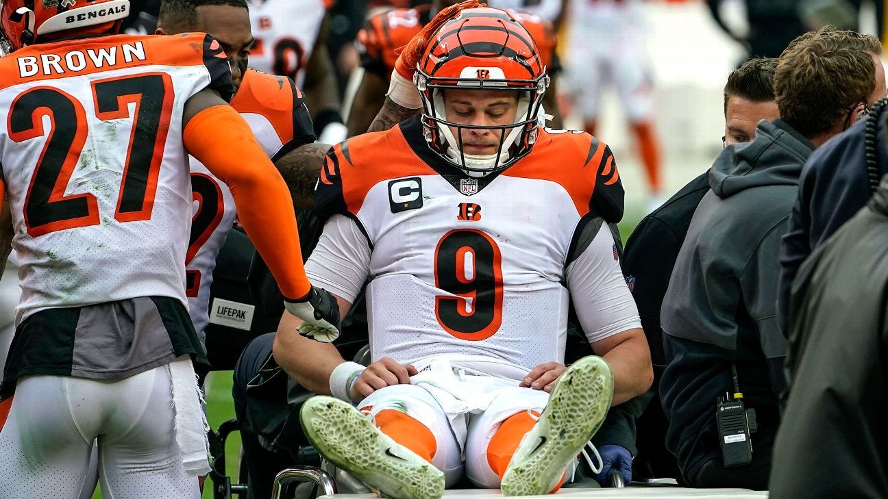 Torn ACL, MCL, plus more knee damage for Cincinnati Bengals QB Joe Burrow,  sources say - ESPN