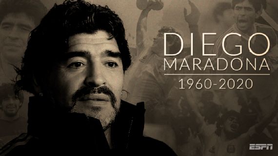 Diego Maradona morre na Argentina aos 60 anos