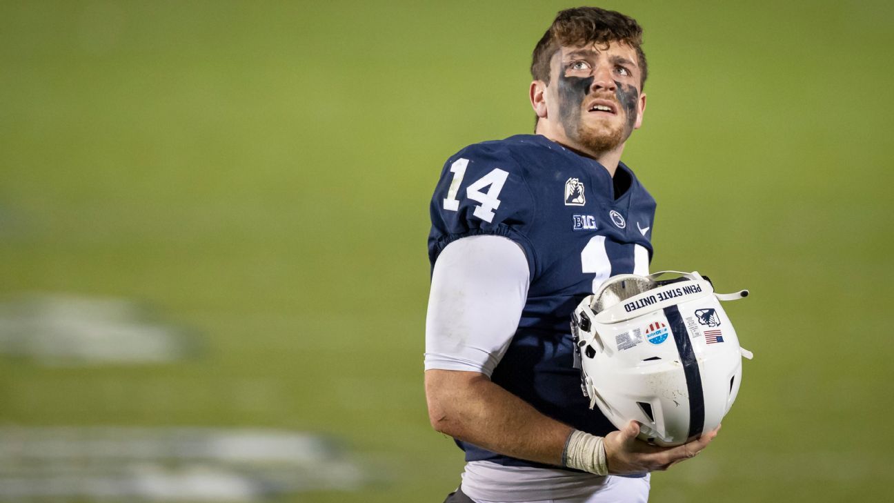 Penn State QB Sean Clifford expected to be '100 percent' healthy vs. Ohio State,..