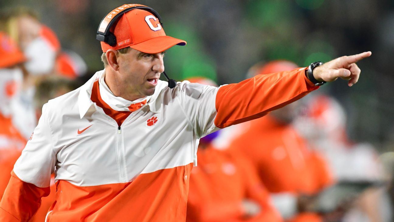 Dabo Swinney 'excited' about benefits of NIL ruling for players, says Clemson RB..