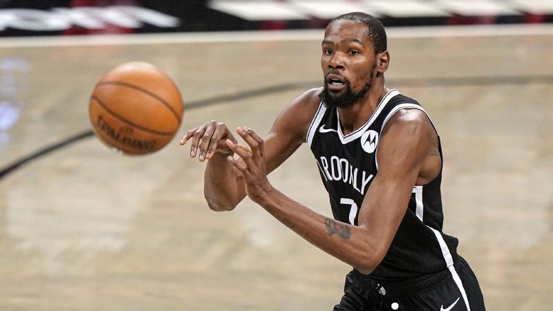 Kevin Durant played for the juego del viernes de los Brooklyn Nets and Cleveland Cavaliers