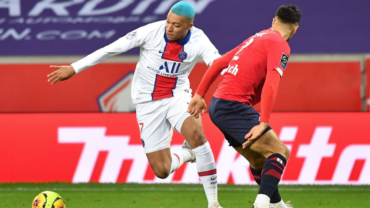 Lille Vs Paris Saint Germain Football Match Report December 20 2020 Espn