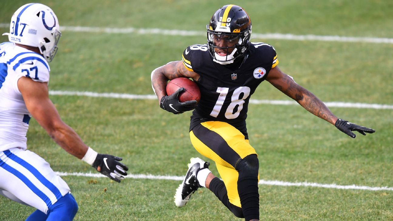 Pittsburgh Steelers place WR Diontae Johnson, C Kendrick Green on reserve/COVID-..