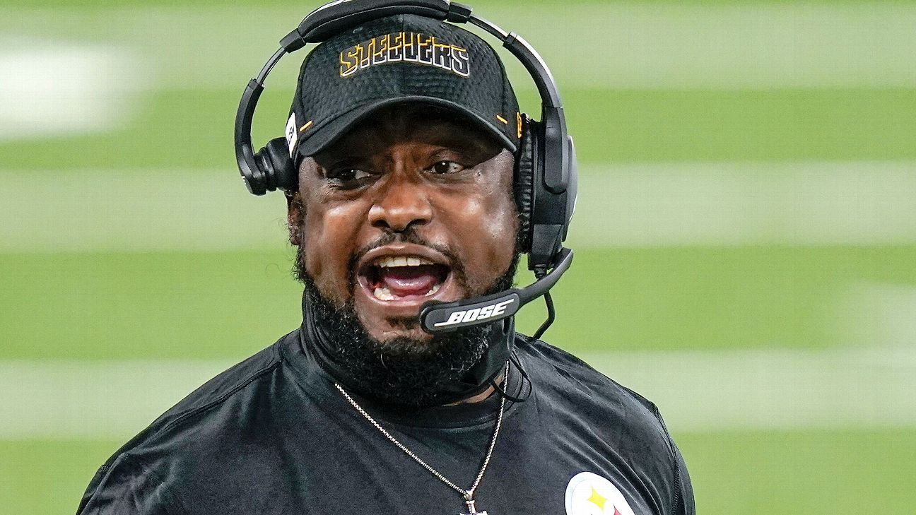 Pittsburgh Steelers head coach Mike Tomlin sets NFL record by avoiding losing season for 15th straight year – ESPN