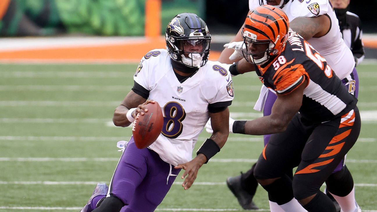 Baltimore Ravens star Lamar Jackson becomes 1st QB in NFL history with consecutive rushing seasons at 1,000 yards